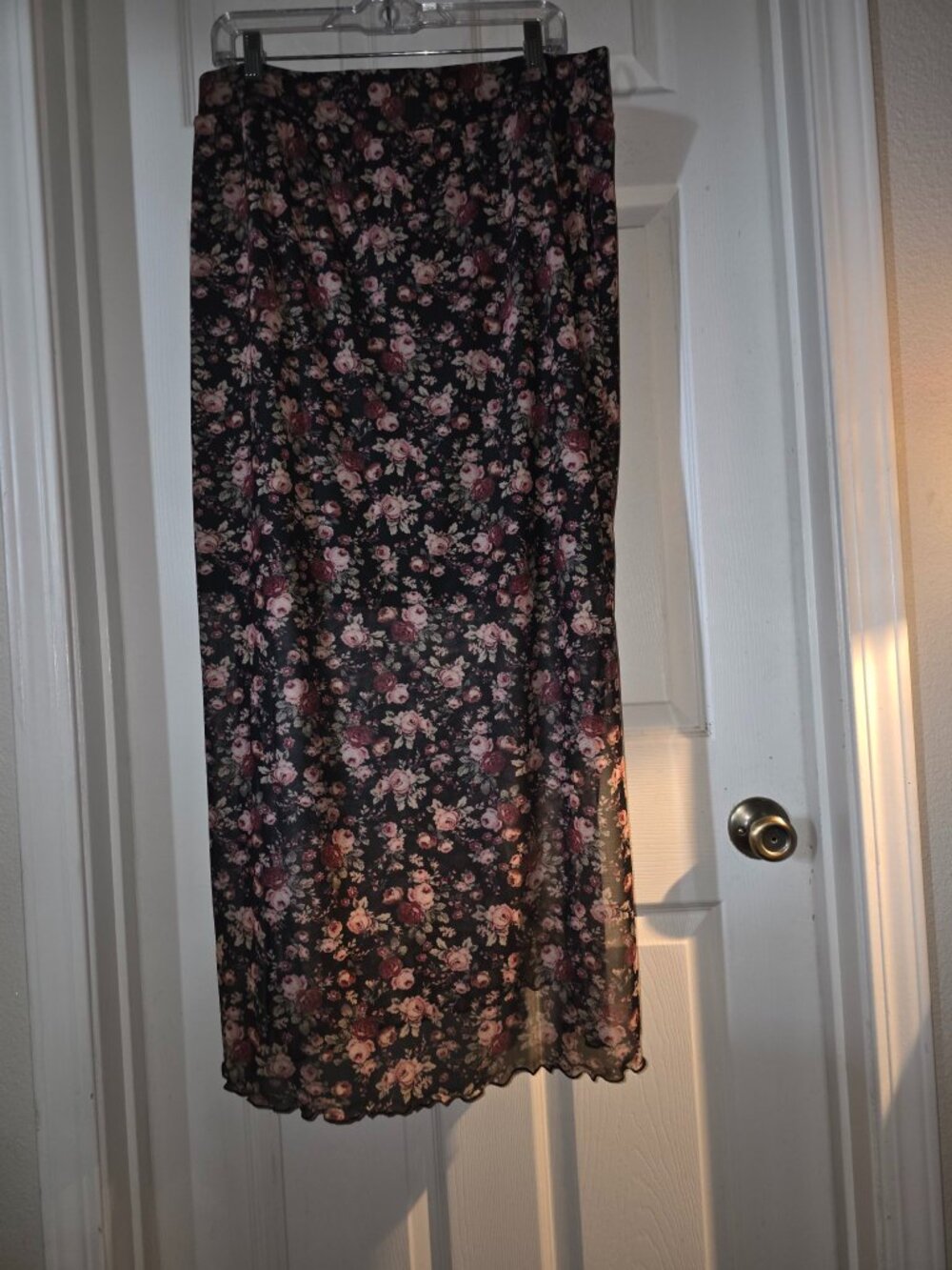 Torrid Floral Mesh Maxi Skirt — 1X